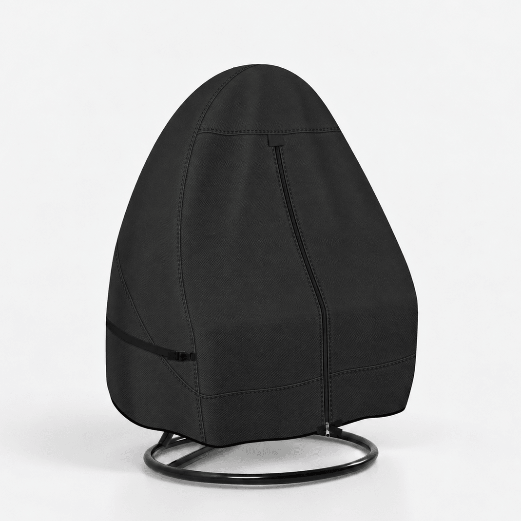 Hanging Egg Chair Cover Black Double Seat - Explore Land
