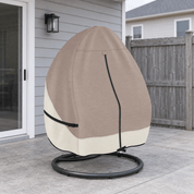Hanging Egg Chair Cover Light tan & Khaki Double Seat - Explore Land