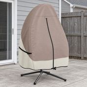 Hanging Egg Chair Cover Light tan & Khaki Double Seat - Explore Land