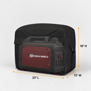 Inverter Generator Cover Black 19"L x 13"W x 17"H - Explore Land