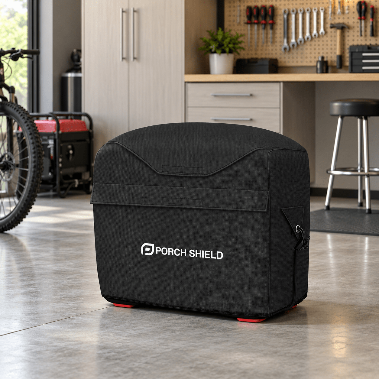 Inverter Generator Cover Black 19"L x 13"W x 17"H - Explore Land