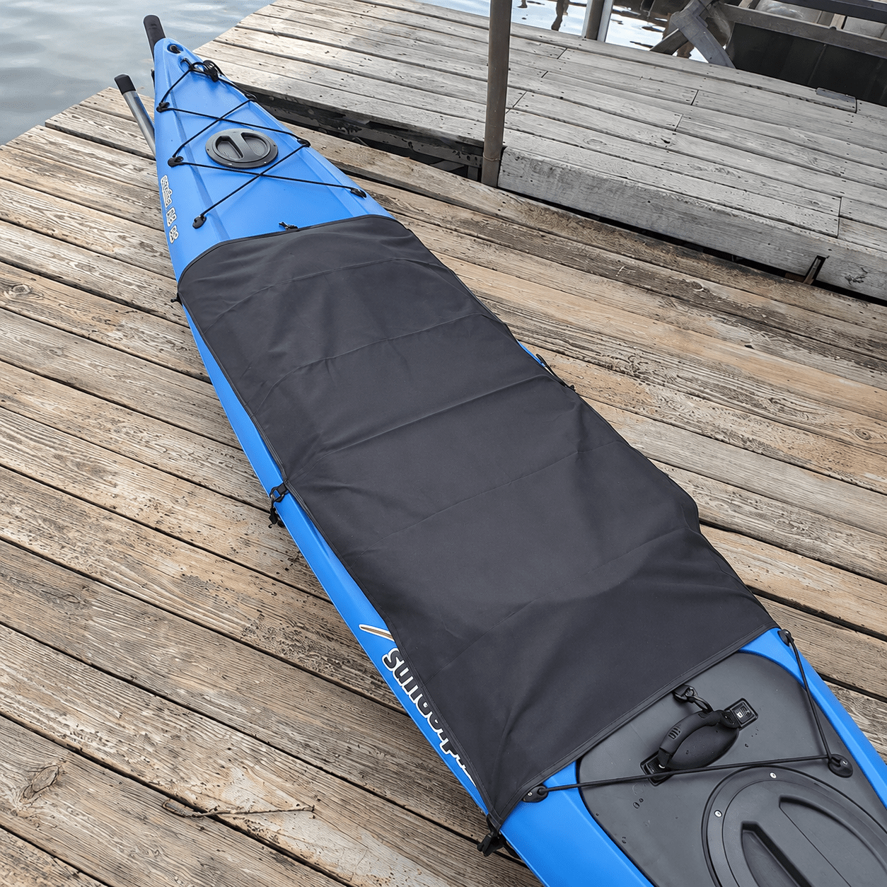 Kayak Cockpit Cover Black 44"L x 28"W - Explore Land