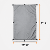 Kayak Cockpit Cover Grey 44L x 28W - Explore Land