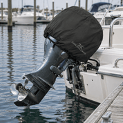 Outboard Motor Cover Black up to 25 HP - Explore Land