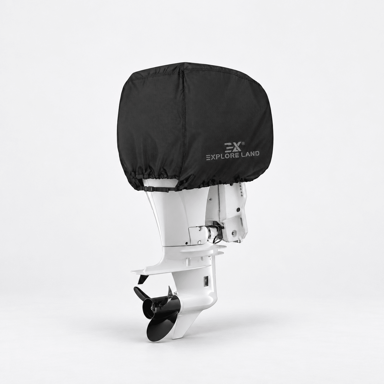 Outboard Motor Cover Black up to 25 HP - Explore Land