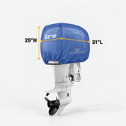 Outboard Motor Cover Blue up to 25 HP - Explore Land