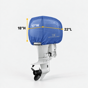 Outboard Motor Cover Blue up to 25 HP - Explore Land