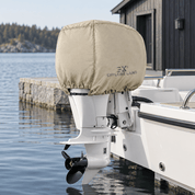 Outboard Motor Cover Tan up to 25 HP - Explore Land