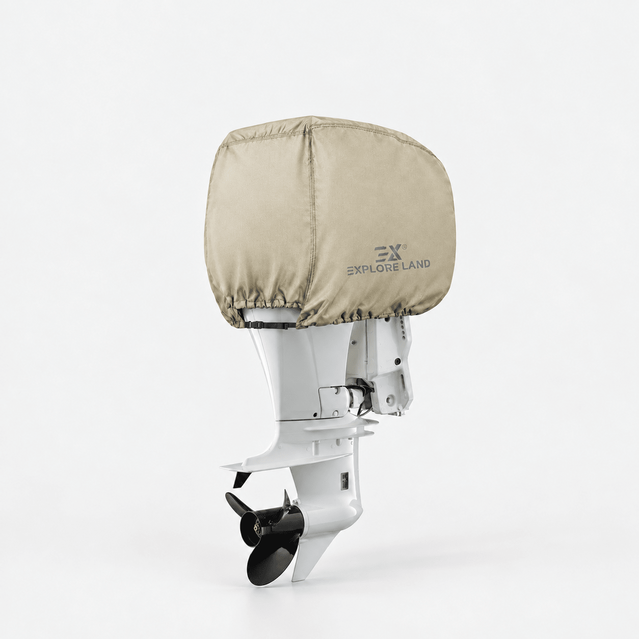 Outboard Motor Cover Tan up to 25 HP - Explore Land