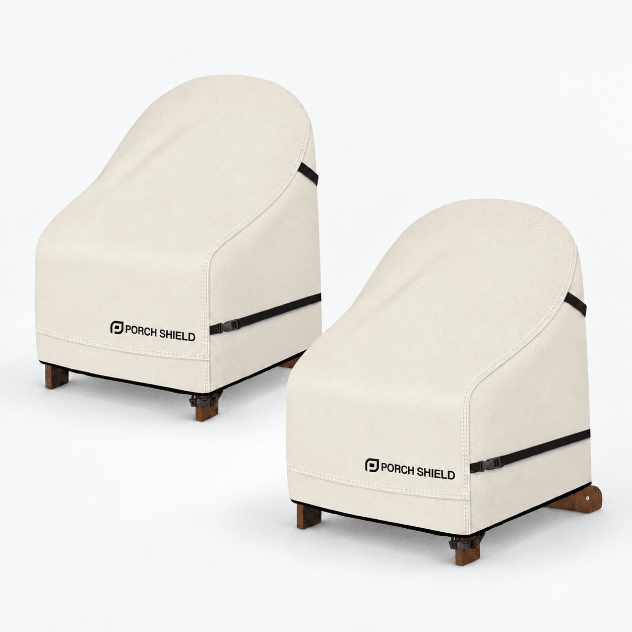 Outdoor Chair Cover-Adirondack 2 Pack Beige 28"W x 30"D x 36"H - Explore Land