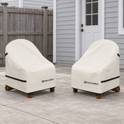 Outdoor Chair Cover-Adirondack 2 Pack Beige 28"W x 30"D x 36"H - Explore Land