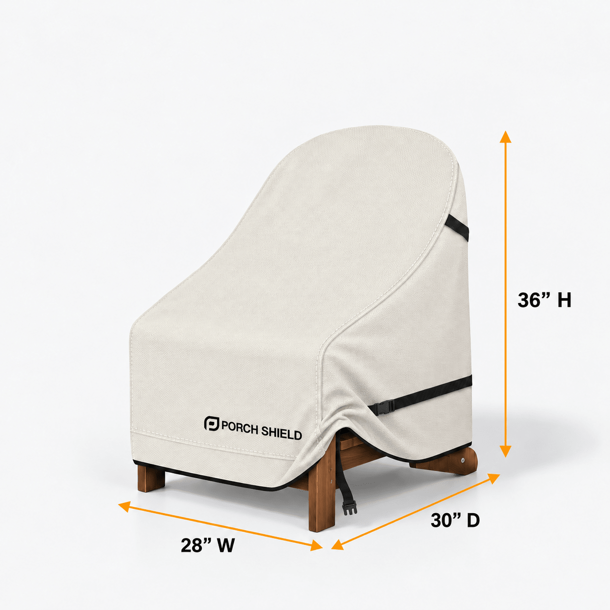 Outdoor Chair Cover-Adirondack 2 Pack Beige 32"W x 34"D x 36"H - Explore Land