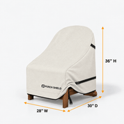 Outdoor Chair Cover-Adirondack 2 Pack Beige 32"W x 34"D x 36"H - Explore Land