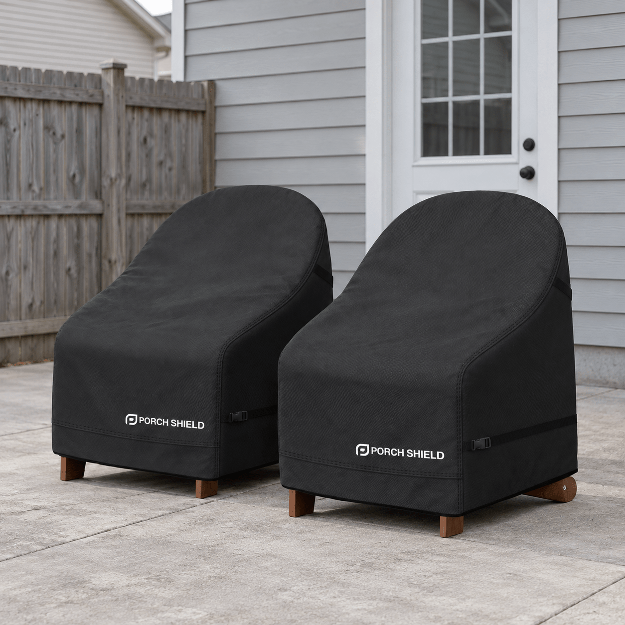 Outdoor Chair Cover-Adirondack 2 Pack Black 28"W x 30"D x 36"H - Explore Land
