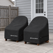 Outdoor Chair Cover-Adirondack 2 Pack Black 28"W x 30"D x 36"H - Explore Land