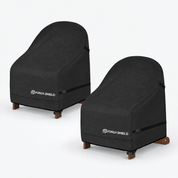 Outdoor Chair Cover-Adirondack 2 Pack Black 28"W x 30"D x 36"H - Explore Land