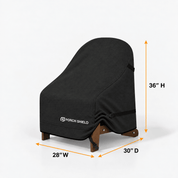 Outdoor Chair Cover-Adirondack 2 Pack Black 32"W x 34"D x 36"H - Explore Land