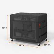 Outdoor Cooler Cart Cover Black 402032 - Explore Land