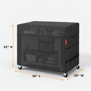 Outdoor Cooler Cart Cover Black 362032 - Explore Land