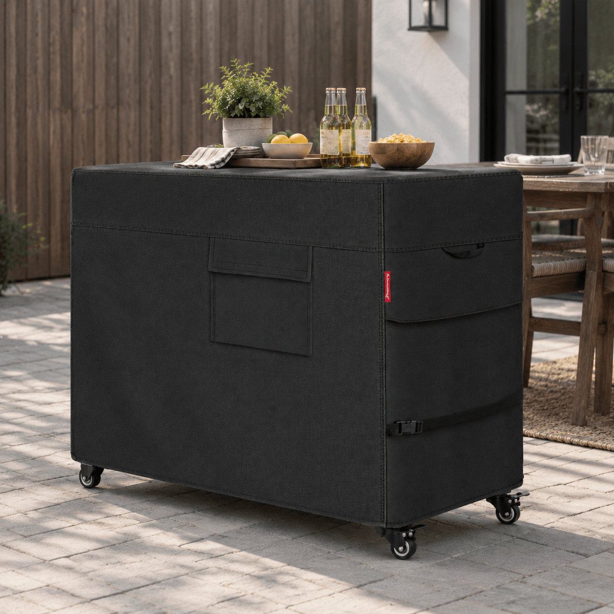 Outdoor Cooler Cart Cover Light Tan 36"L x 20"W x 32"H - Explore Land
