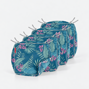 Outdoor Cushion Cover Palm Leaf 23"W x 23"D x 4"H - Explore Land