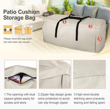 Patio Cushion Storage Bag 48"L x 15"W x 22"H Beige - Explore Land