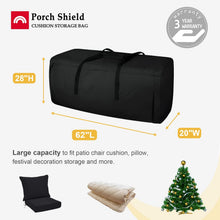 Patio Cushion Storage Bag 62"L x 20"W x 28"H Black - Explore Land