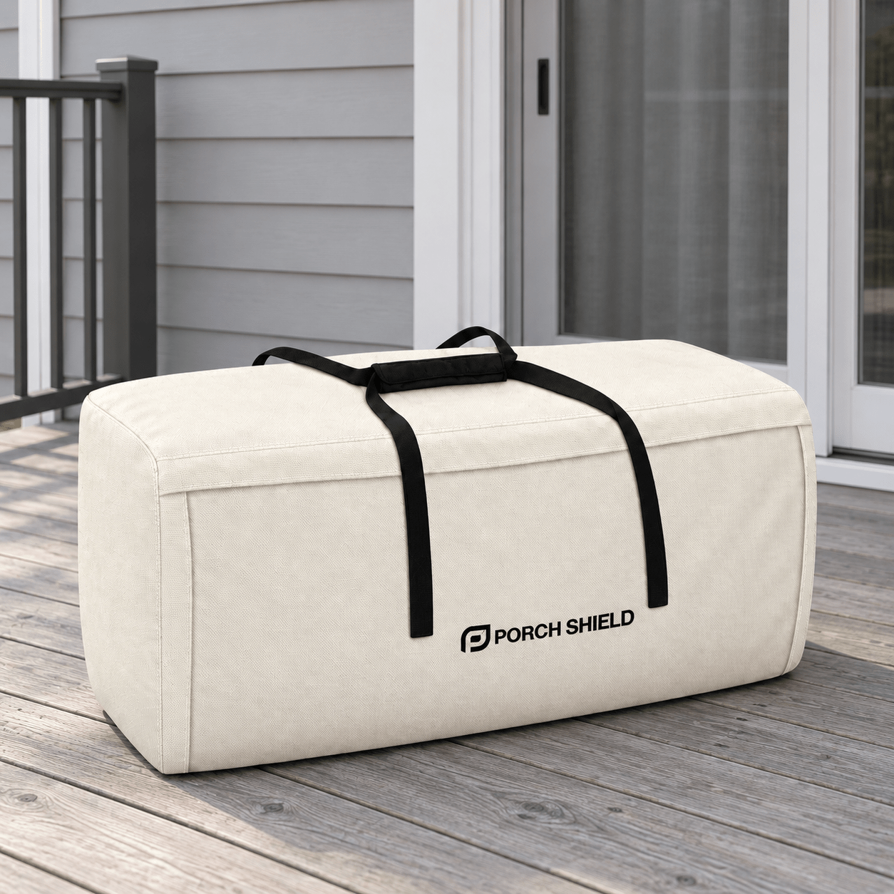 Patio Cushion Storage Bag Beige 48"L x 15"W x 22"H - Explore Land