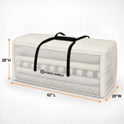 Patio Cushion Storage Bag Beige 62"L x 20"W x 28"H - Explore Land
