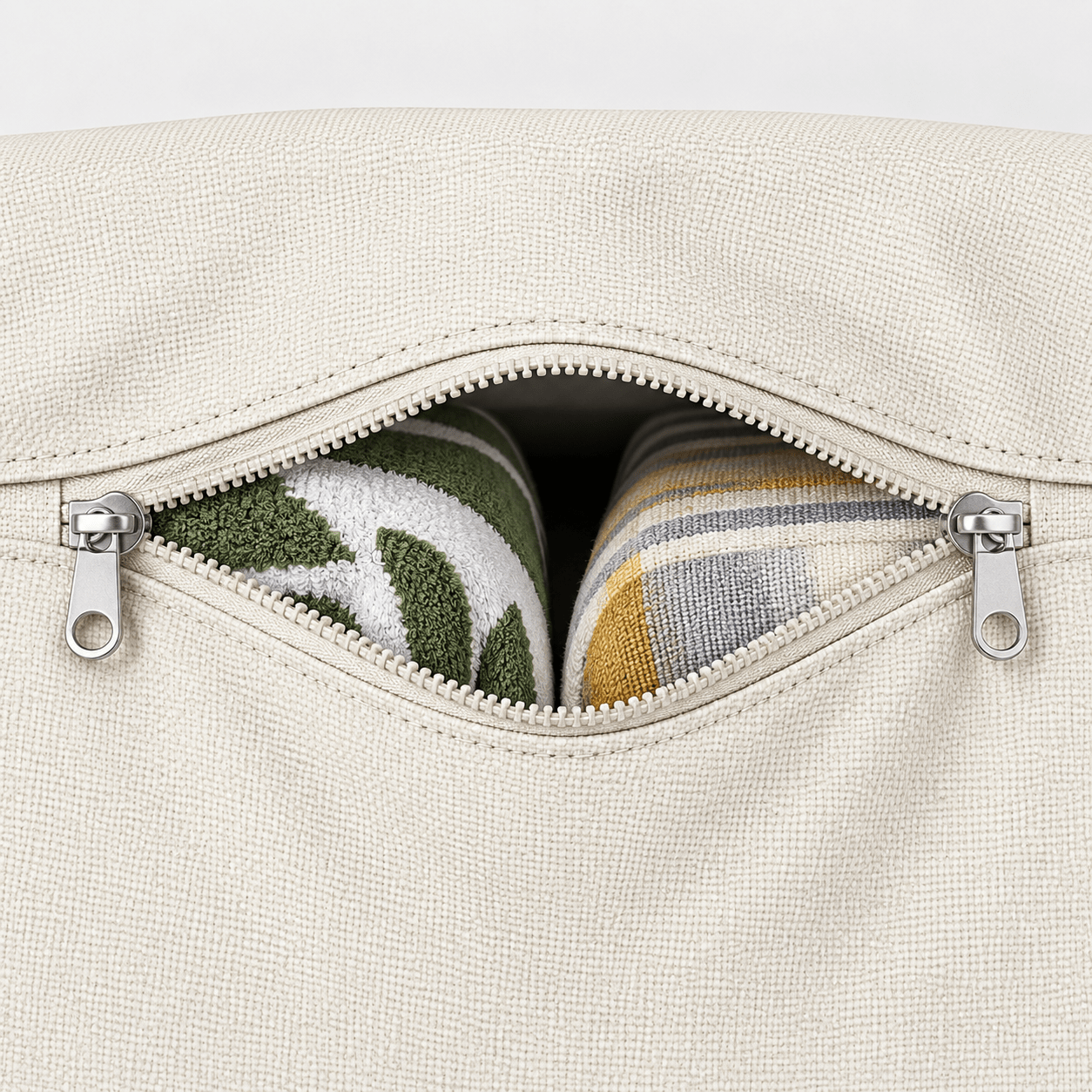 Patio Cushion Storage Bag Beige 62"L x 20"W x 28"H - Explore Land