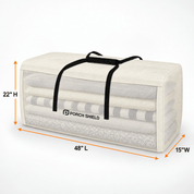 Patio Cushion Storage Bag Beige481522 - Explore Land