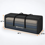 Patio Cushion Storage Bag Black 481522 - Explore Land