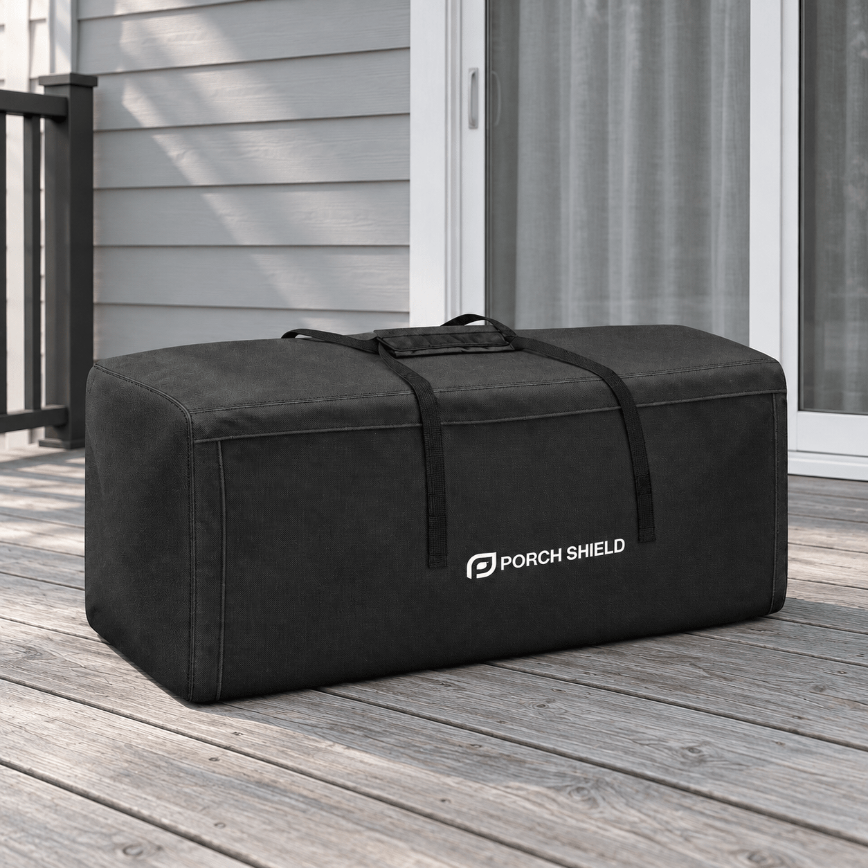 Patio Cushion Storage Bag Black 62"L x 20"W x 28"H - Explore Land