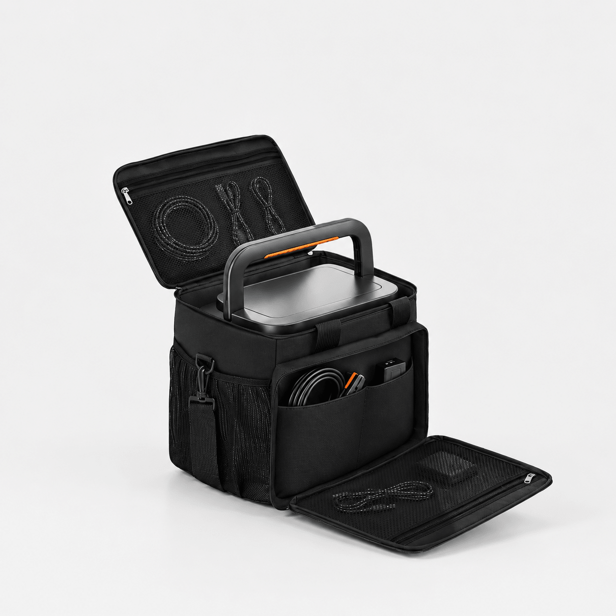 Portable Power Station Carrying Bag Black Fit 160W-300W - Explore Land