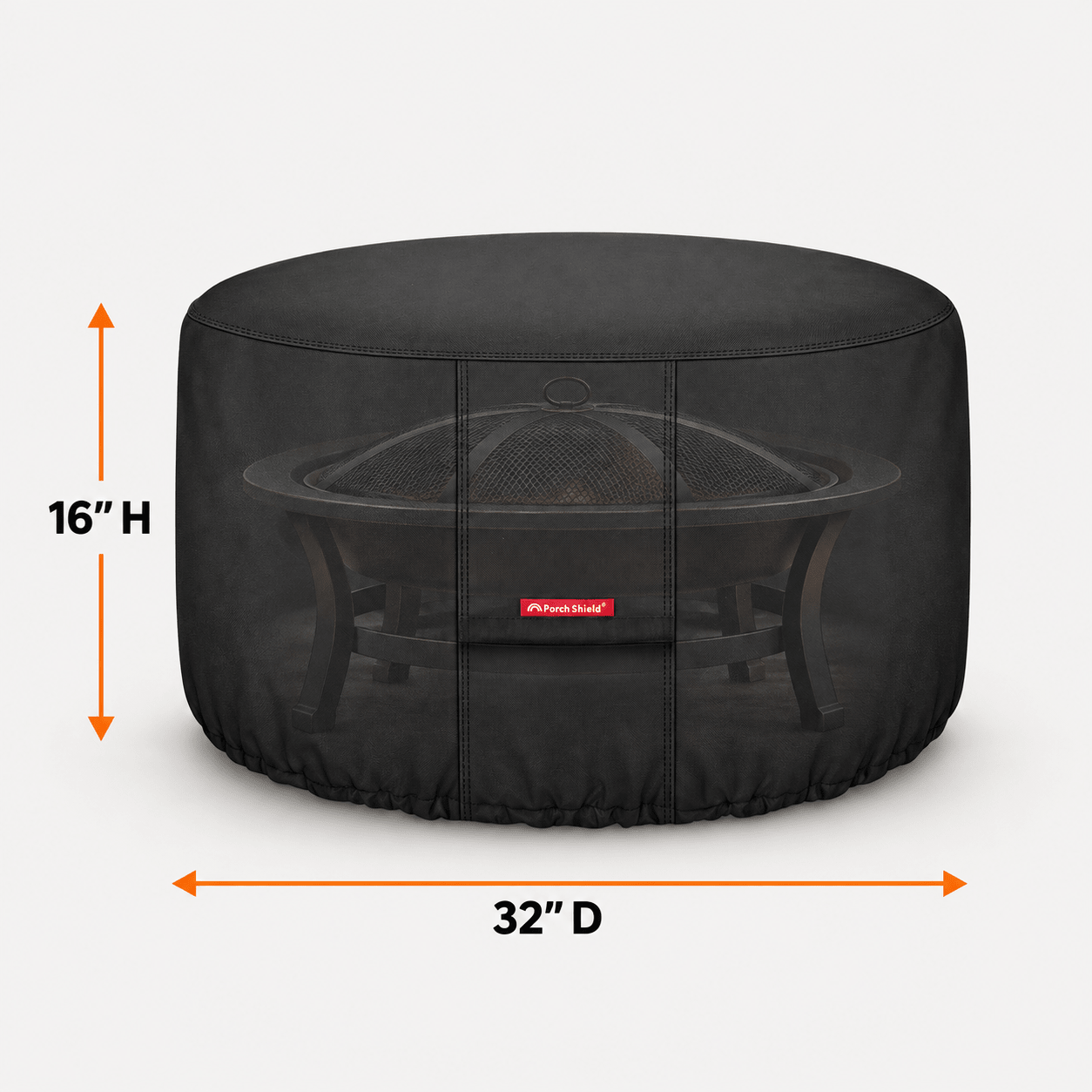 Round - Fire Pit Cover Beige 32- Explore Land