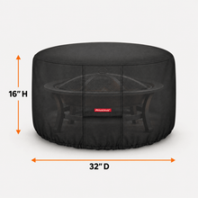Round - Fire Pit Cover Beige 44"D x 24"H - Explore Land