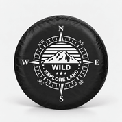 Spare Tire Cover Compass Fits Tire Diameters 26''-27.75" - Explore Land