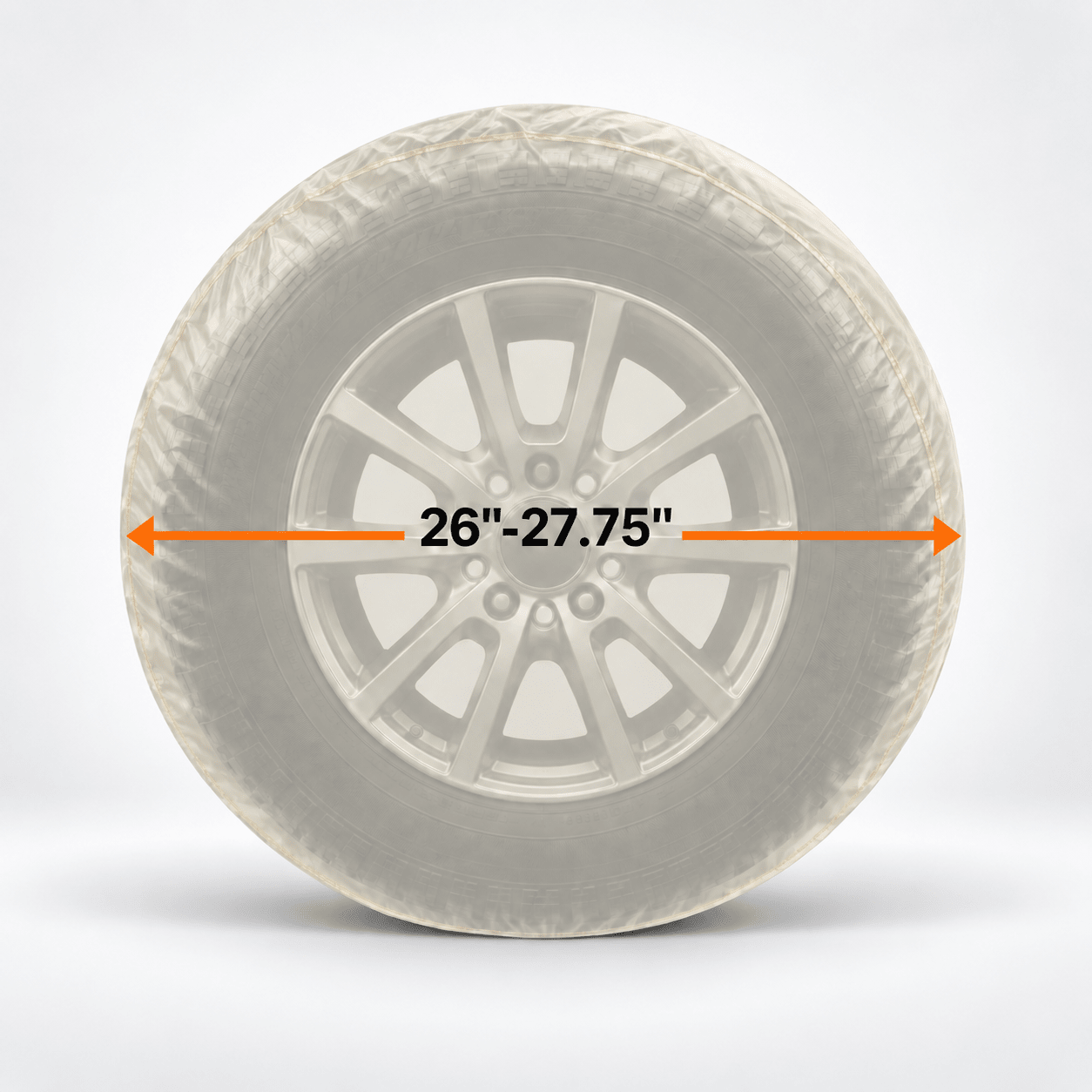Spare Tire Cover white Fits Tire Diameters 26''-27.75" - Explore Land