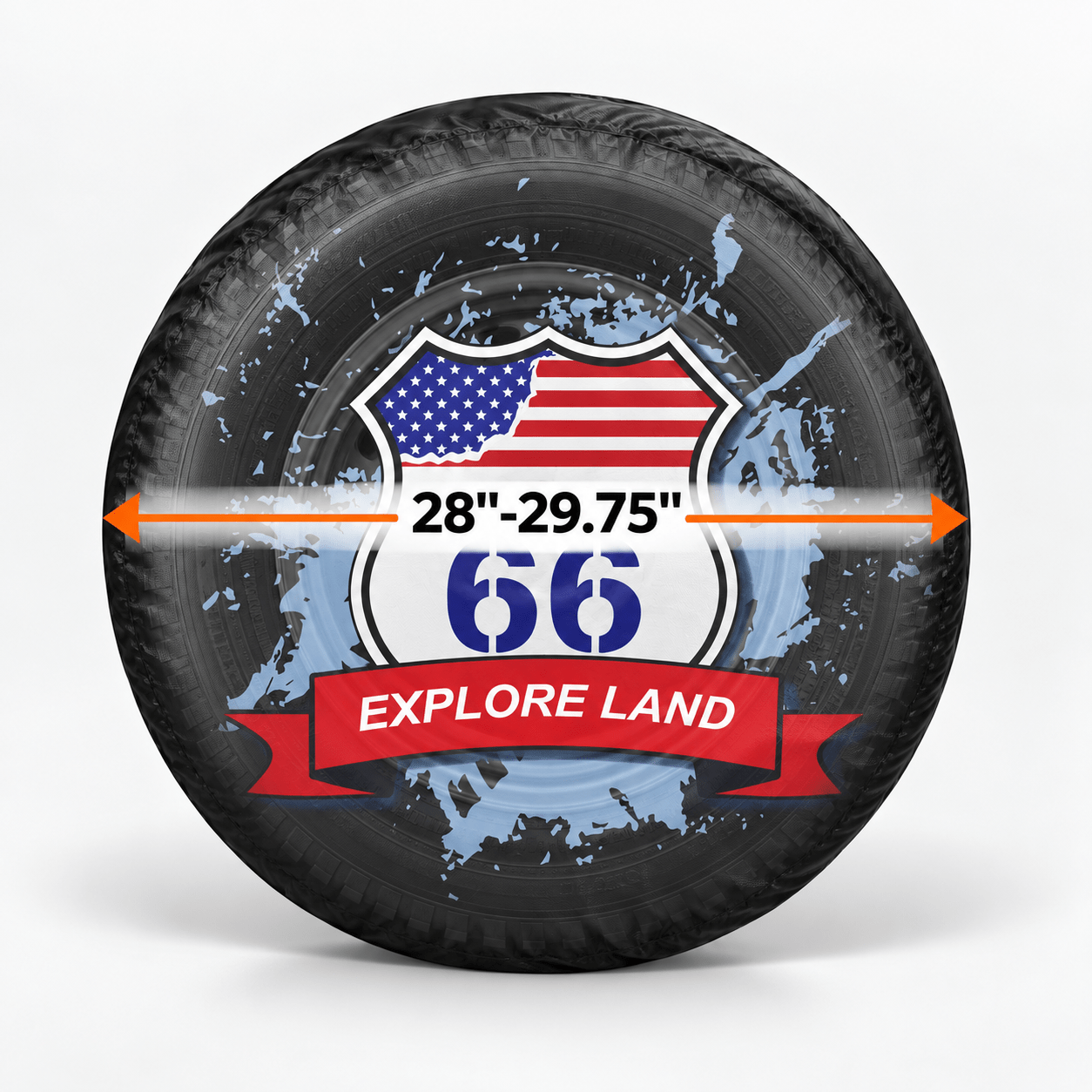 Spare Tire Cover white Fits Tire Diameters 2829 - Explore Land