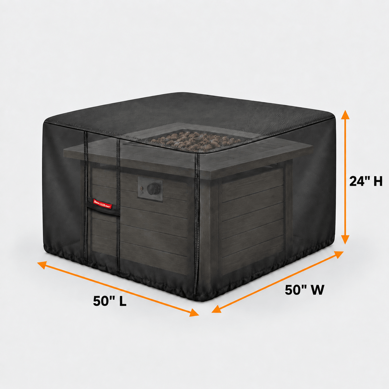 Square - Fire Pit Cover Beige 505024 - Explore Land