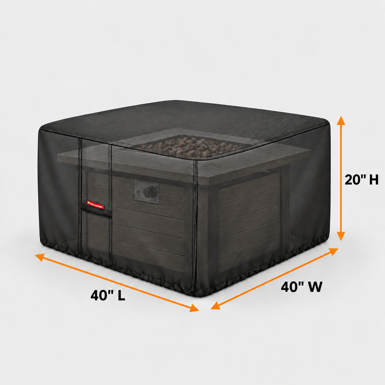 Square - Fire Pit Cover Beige 404020 - Explore Land