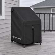 Stackable Patio Chair Cover Black 26"W x 26"D x 46"H - Explore Land