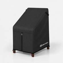 Stackable - Waterproof Patio Chair Cover Black Stackable - 27"W x 33"D x 46"H - Explore Land