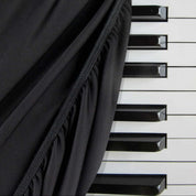 Stretch Piano Keyboard Dust Cover 61 Keys Black - Explore Land