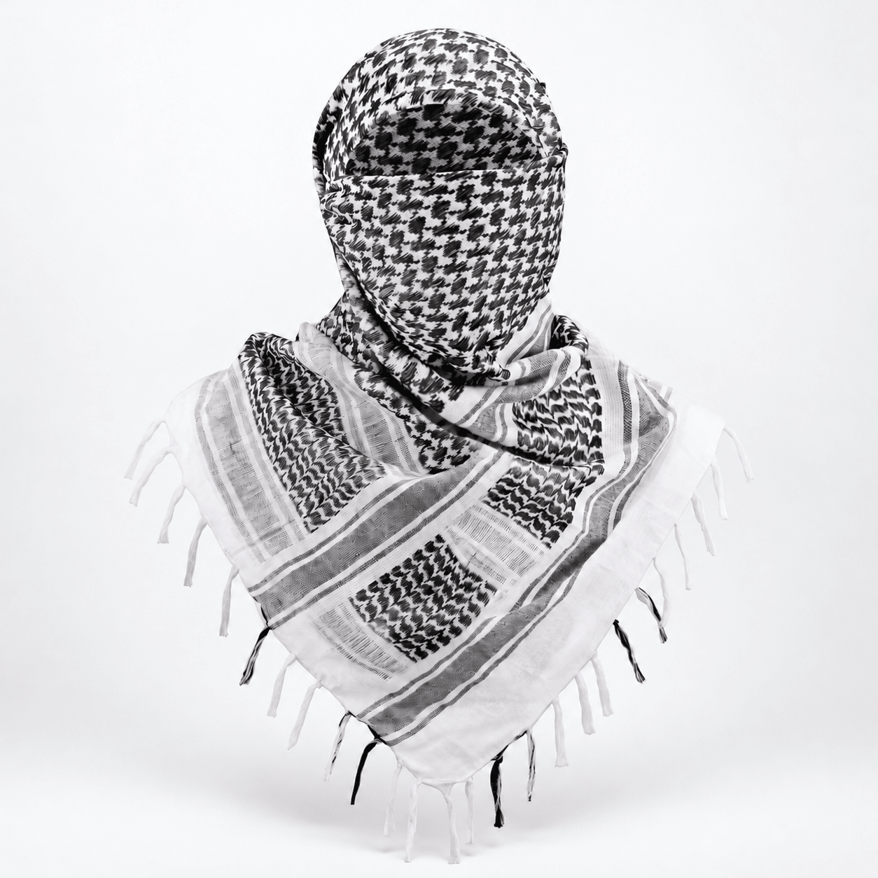 Tactical Shemagh Scarf Black Contrast - Explore Land