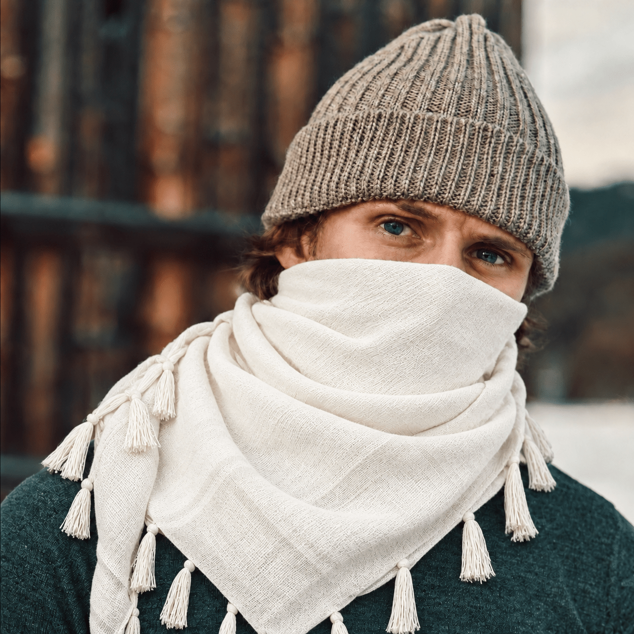 Tactical Shemagh Scarf Pure White - Explore Land