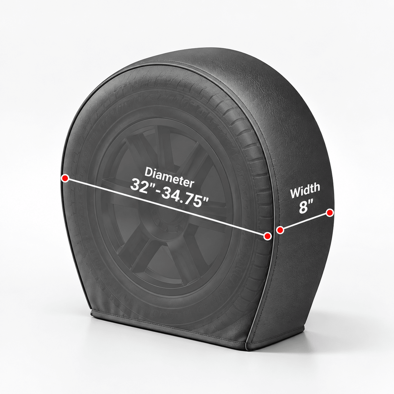 Tire Cover Set Black 3234Diameter / S - Explore Land
