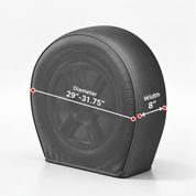 Tire Cover Set Black 2931 Diameter / S - Explore Land