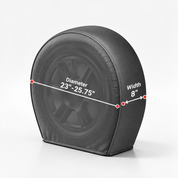 Tire Cover Set Black 23"-25.75" Diameter / S - Explore Land
