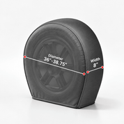Tire Cover Set Black 3638 Diameter / S - Explore Land